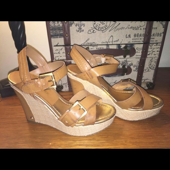 Audrey Brooke Wedge Sandals
