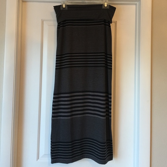 Stripped Maxi Skirt