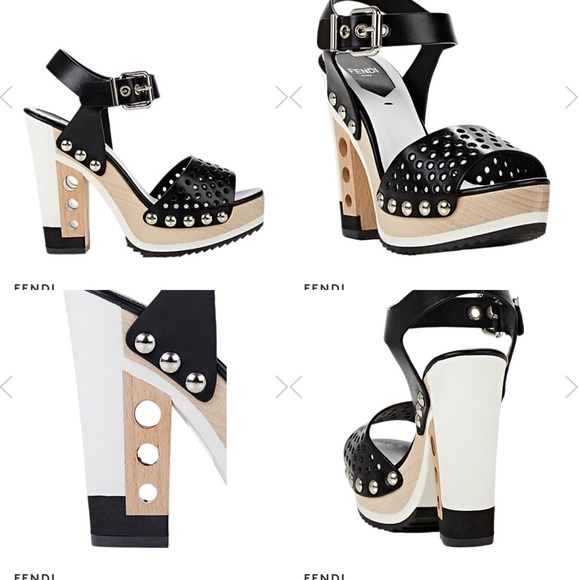 SOLD‼️FENDI mix media openworks hole sandals🔥 - Picture 2 of 4