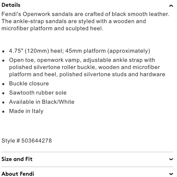 SOLD‼️FENDI mix media openworks hole sandals🔥 - Picture 3 of 4