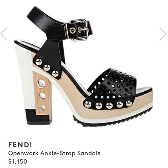 SOLD‼️FENDI mix media openworks hole sandals🔥 - Picture 4 of 4