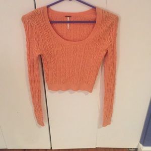 free people crop top sweater
