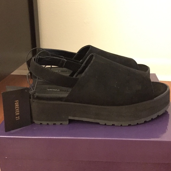 Forever 21 chunk platform sandals