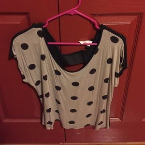 Polka Dot Crop-Top
