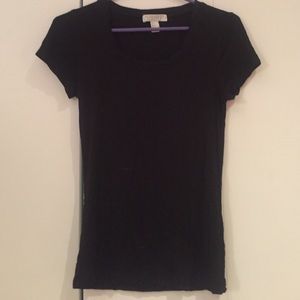 Plain black tee