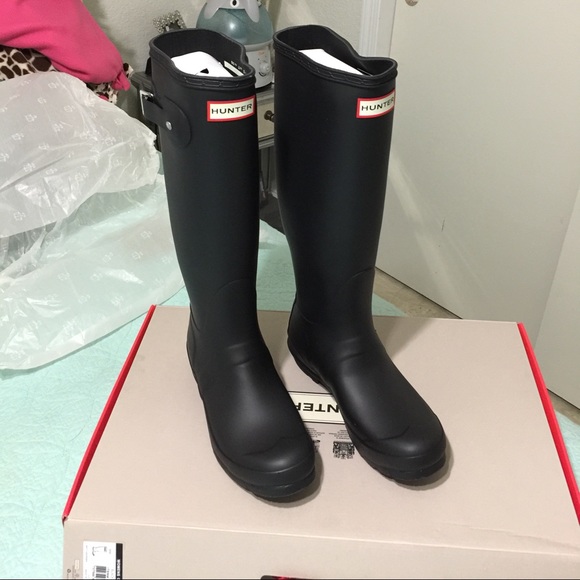 Hunter original tall matte black