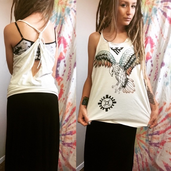 Forever 21 eagle tie top