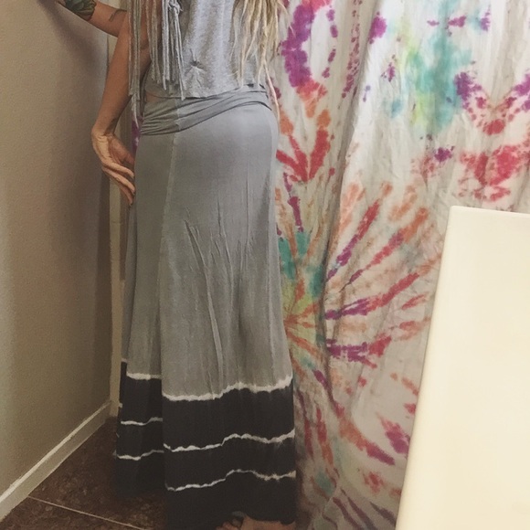 Promesa maxi tie dye hippie skirt