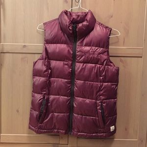 Maroon Puffer Vest