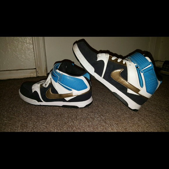 Velcro and lace Nike high tops