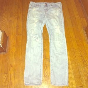 American Eagle distressed denim