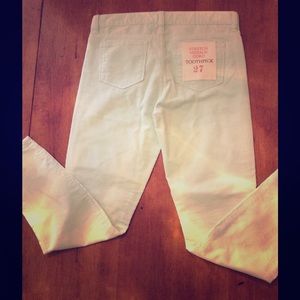 J. Crew skinny corduroys in MINT GREEN.