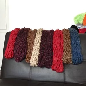 Hand made infinity scarves