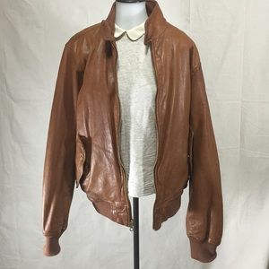 GAP Leather Bomber Jacket