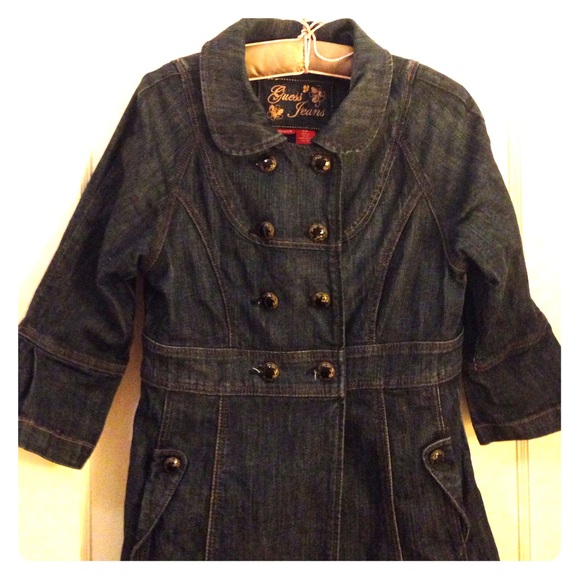 Guess Jeans button up mid length coat