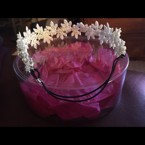 Symphony Bridal  headband  headpiece pearl crystal