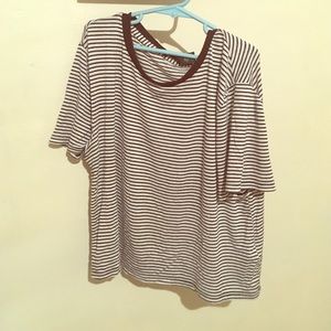 striped forever 21 crop top