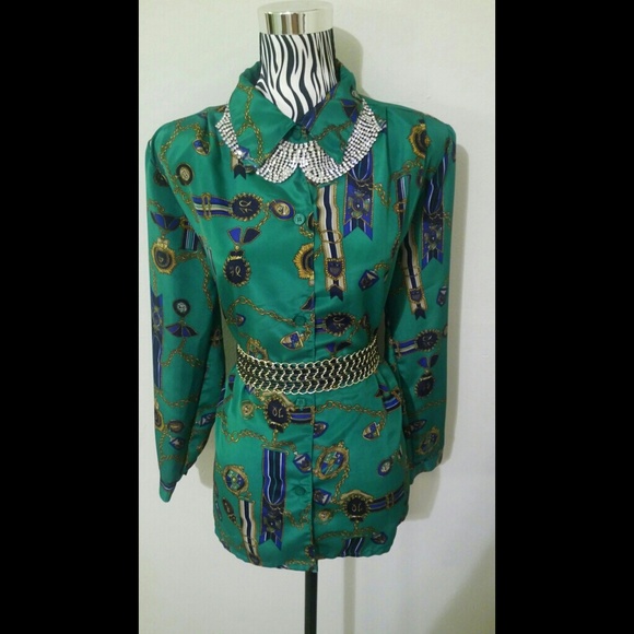 Versace inspired blouse