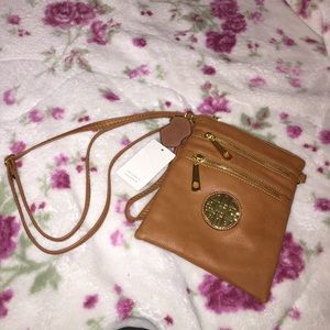 Brown cross body