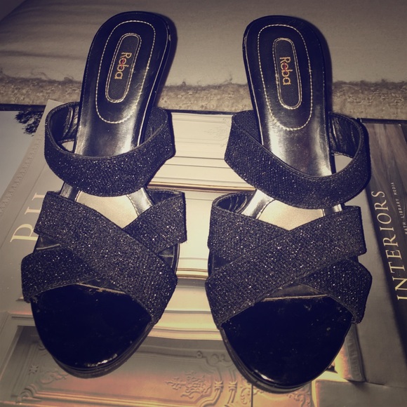 Reba Sparkle Strappy Heels
