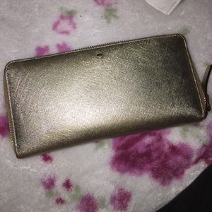 Kate spade gold wallet