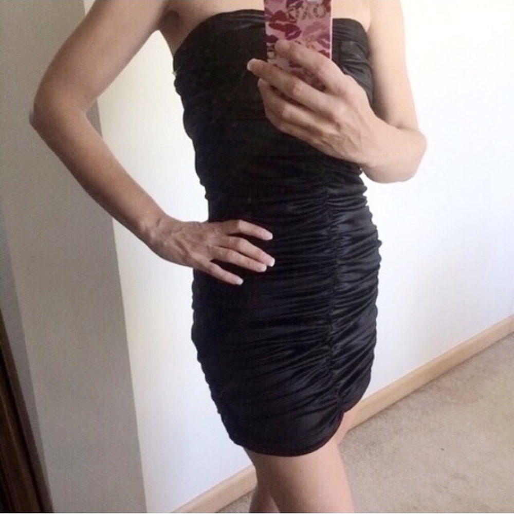 Black Strapless Dress
