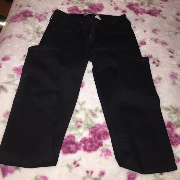 Abercrombie black super skinny jeans