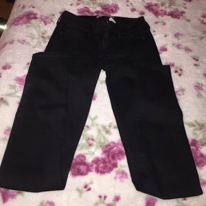 Abercrombie black super skinny jeans