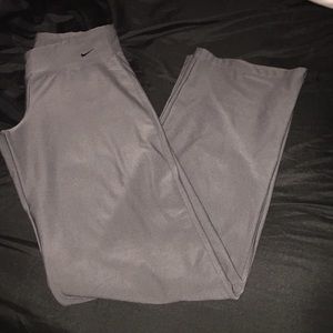 Grey Nike Dri Fit yoga pants