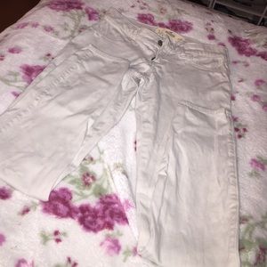 Hollister off white skinny jeans