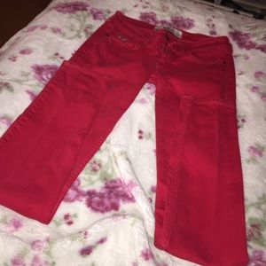 Hollister red jeans