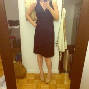 Max Studio black wrap dress