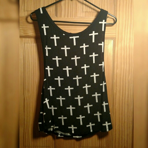 Black top with crosses