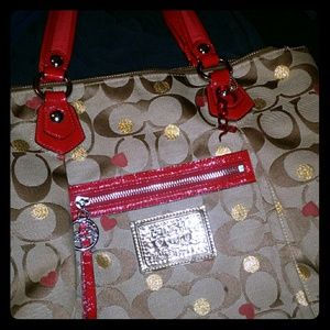 Coach secret admirer poppy tote