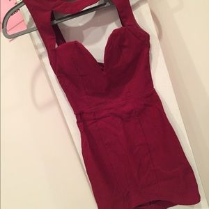 Burgundy Bodycon Tobi Dress