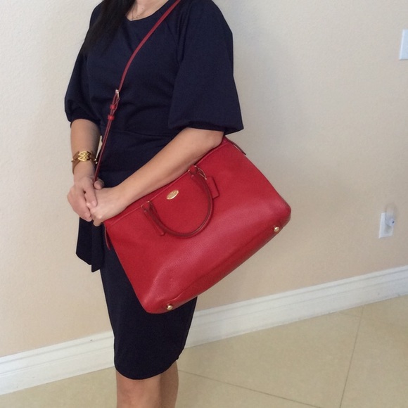 New Coach Pebble Leather Morgan Satchel CrossBody - Picture 4 of 4