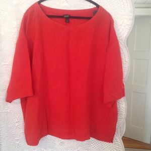 Eileen Fisher Loose Top w/Hidden Seam Pockets