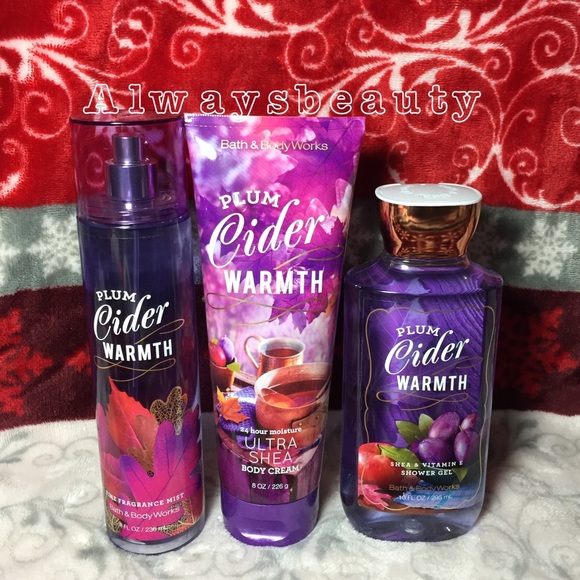Bath and Body Works Plum Cider Warmth Set