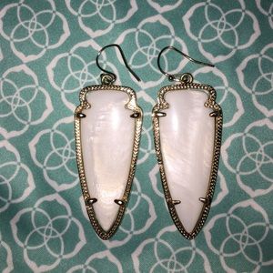 white Skylar Kendra Scott earrings