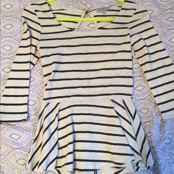 Striped baby doll top