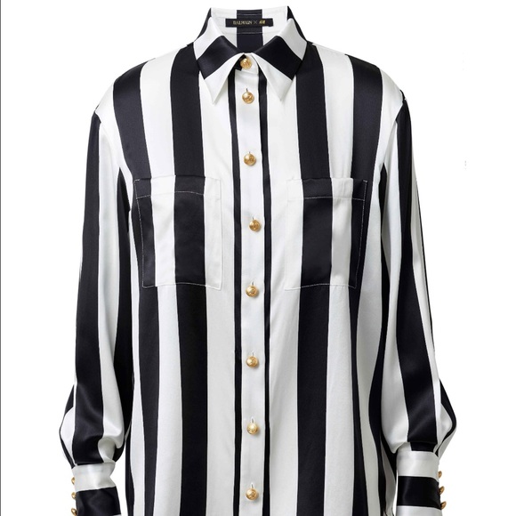 Balmain x H&M stripe top