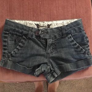 Blue jean shorts!