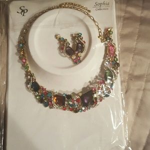 Beautiful and elegant necklace and earrings