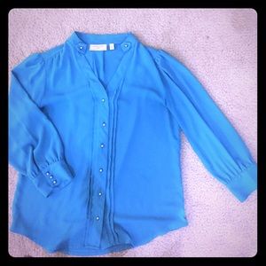 Teal Moulinette Soeurs Top - Anthropologie