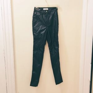 Black Leather Leggings