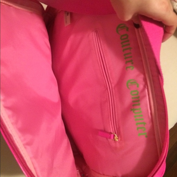 Pink suede juicy couture laptop bag - Picture 3 of 3