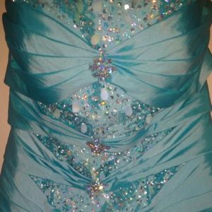 Formal Turquoise Ball Gown