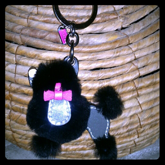 Poodle coach keychain