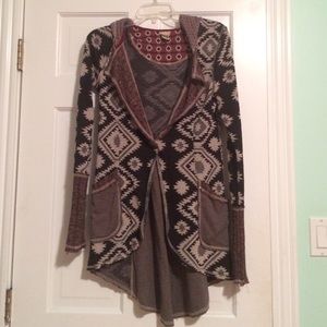 Gimmicks Aztec Cardigan Sweater