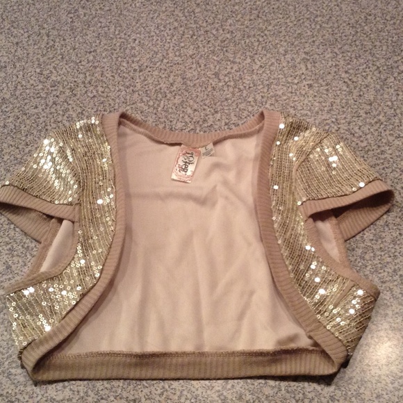 Gold Sequin Bolero